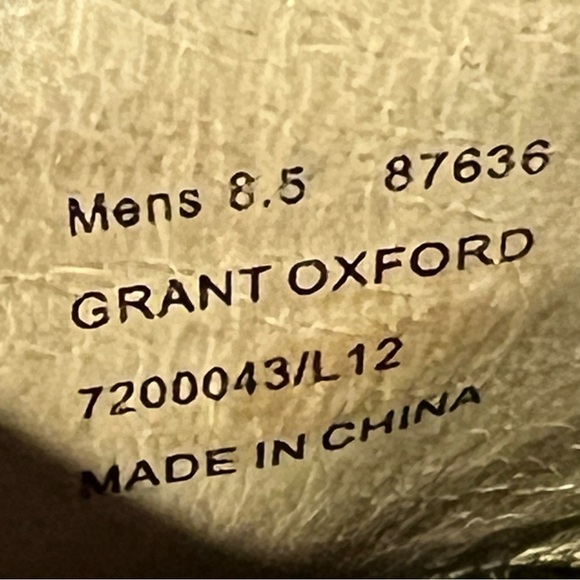 Mens FRYE Grant Brown Leather Casual Dress Oxfords / Size 8.5 - Picture 8 of 9